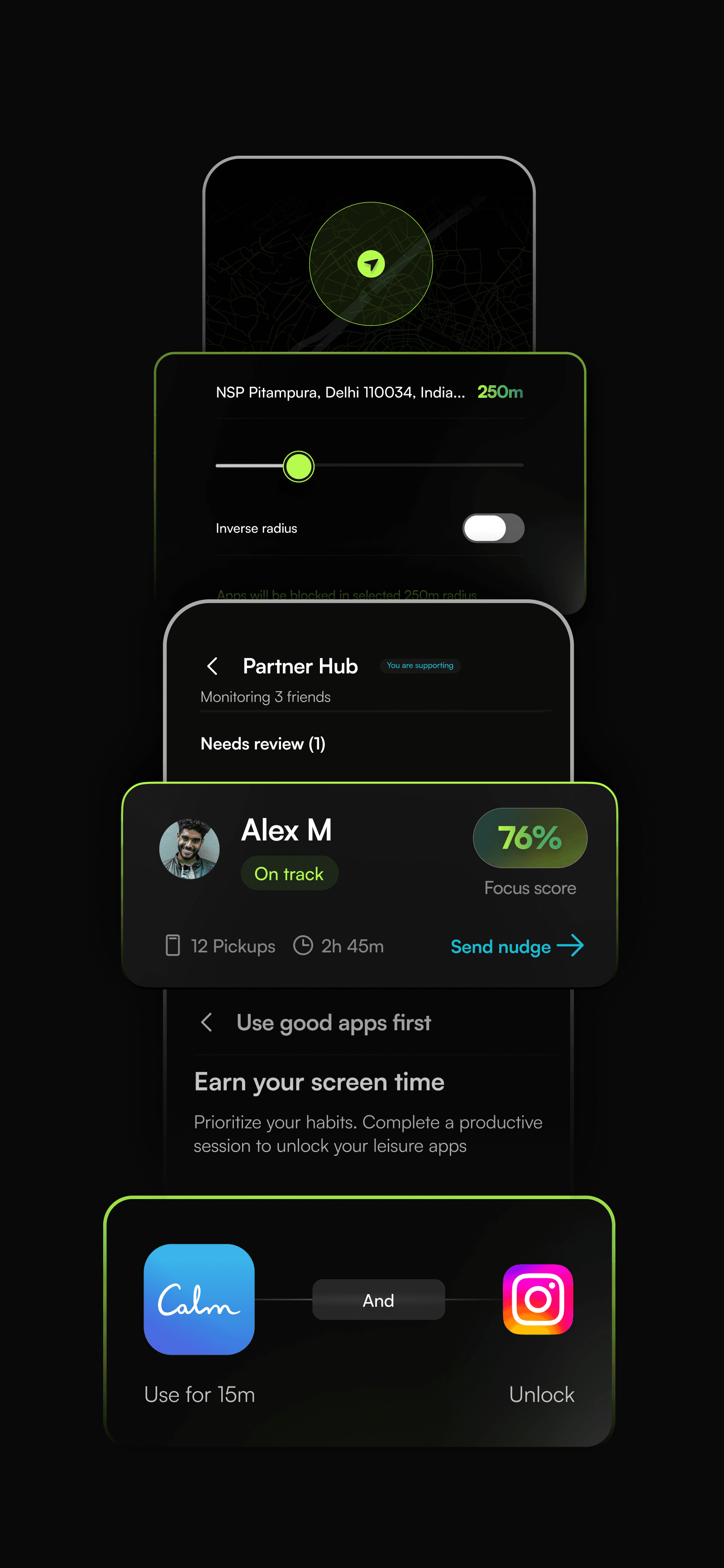 Jolt Smart Blocks - GPS blocking, accountability partner, Good Apps First, Block 18+